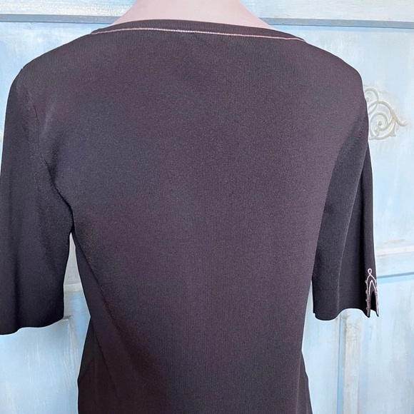 Peter Nygard 3 Piece Outfit Full Lined Skirt 2 Short Sleeve Tops Size M (10-12) - Picture 3 of 13